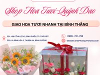 GIAO HOA TƯƠI NHANH TẠI BÌNH THẮNG – HOA ĐẸP MỖI NGÀY CÙNG SHOP HOA QUỲNH DAO
