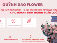 GIAO HOA TƯƠI TẠI QUẬN CẦU GIẤY – HÀ NỘI: HOA QUỲNH DAO – SHOP HOA ONLINE UY TÍN, NHANH CHÓNG