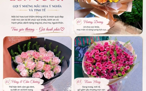 NÊN TẶNG HOA GÌ CHO NGƯỜI LỚN TUỔI? GỢI Ý NHỮNG MẪU HOA Ý NGHĨA VÀ TINH TẾ