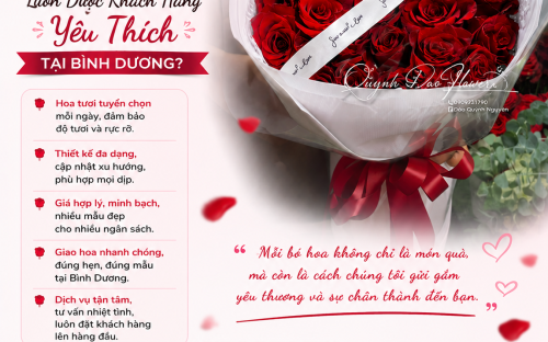 Vì Sao Shop Hoa Quỳnh Dao Luôn Được Khách Hàng Yêu Thích Tại Bình Dương?