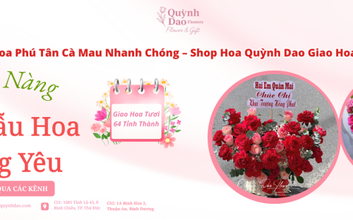 Giao Hoa Phú Tân Cà Mau – Gửi Trọn Tình Cảm Qua Từng Bó Hoa Cùng Shop Hoa Quỳnh Dao