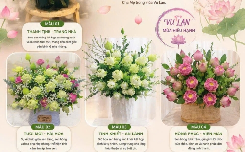 Hoa Sen Mừng Vu Lan – Gửi Trọn Tấm Lòng Báo Hiếu