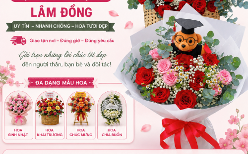 Dịch Vụ Giao Hoa Tại Đức Trọng Lâm Đồng Uy Tín Cùng Shop Hoa Quỳnh Dao