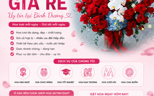 Shop Hoa Bình Dương – Địa Chỉ Hoa Tươi Uy Tín Được Nhiều Khách Hàng Tin Tưởng