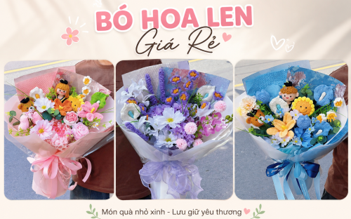Bó Hoa Len Giá Rẻ – Món Quà Đẹp, Bền Và Ý Nghĩa Cho Mọi Dịp