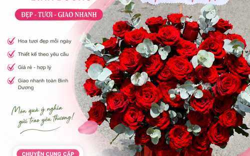 Dịch Vụ Hoa Tươi Bình Dương Giá Rẻ Đẹp Tại Shop Hoa Quỳnh Dao