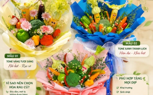 Hoa Trái Cây Rau Củ Siêu Hot 2026 – Xu Hướng Quà Tặng Độc Đáo Tại Quỳnh Dao Flower