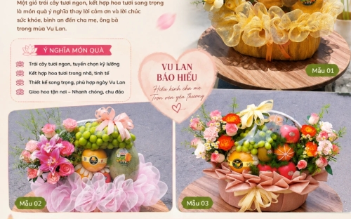 GIỎ TRÁI CÂY MỪNG VU LAN BÁO HIẾU – MÓN QUÀ GỬI TRỌN TẤM LÒNG ĐẾN CHA MẸ