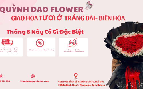Giao Hoa Tươi Trảng Dài – Biên Hòa | Dịch Vụ Hoa Tươi Tận Tâm Từ Hoa Quỳnh Dao