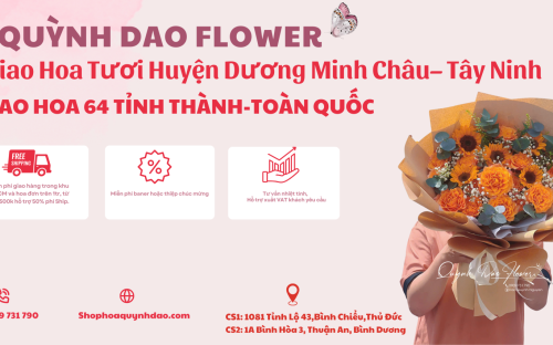 Giao hoa tươi Huyện Dương Minh Châu – Điện hoa tận nơi uy tín tại Tây Ninh