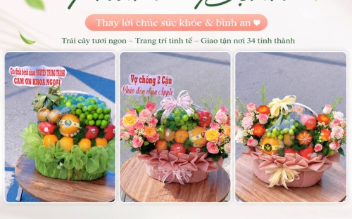 Giỏ Trái Cây Thăm Bệnh – Món Quà Sức Khỏe Ý Nghĩa Tại Quỳnh Dao Flower