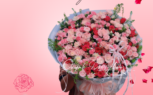 Top 5 Mẫu Hoa Tone Hồng Tặng Ngày Lễ 14/2 Siêu Hot Tại Hoa Quỳnh Dao