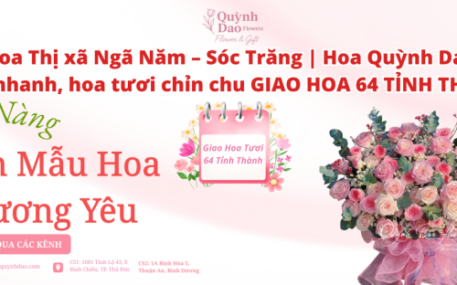Giao hoa Thị xã Ngã Năm – Sóc Trăng | Hoa Quỳnh Dao giao hoa nhanh, hoa tươi chỉn chu