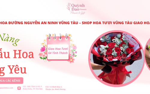 GIAO HOA ĐƯỜNG NGUYỄN AN NINH VŨNG TÀU – SHOP HOA TƯƠI VŨNG TÀU GIAO HOA 64 TỈNH THÀNH – SHOP HOA QUỲNH DAO