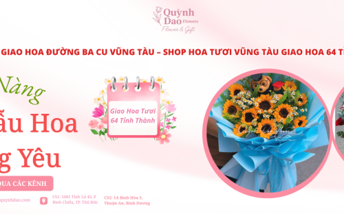 GIAO HOA ĐƯỜNG BA CU VŨNG TÀU – SHOP HOA TƯƠI VŨNG TÀU GIAO HOA 64 TỈNH THÀNH – SHOP HOA QUỲNH DAO