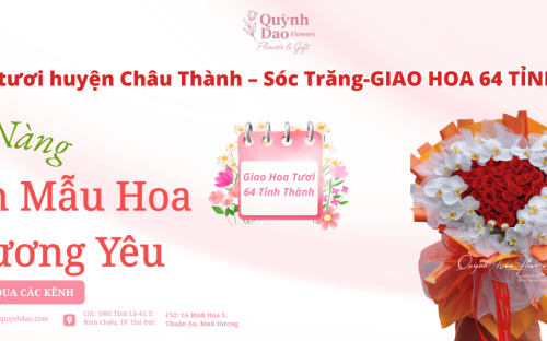 Giao hoa tươi huyện Châu Thành – Sóc Trăng | Hoa Quỳnh Dao dịch vụ hoa tươi chuyên nghiệp