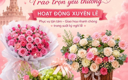 QUỲNH DAO FLOWER HOẠT ĐỘNG XUYÊN LỄ 2/9 – NHẬN ĐẶT HOA VÀ GIAO TẬN NƠI