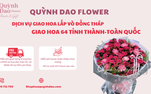 DỊCH VỤ GIAO HOA LẤP VÒ ĐỒNG THÁP – GIẢI PHÁP GỬI TRỌN VẸN YÊU THƯƠNG TỪ HOA QUỲNH DAO