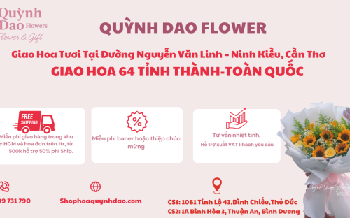 Giao Hoa Tươi Tại Đường Nguyễn Văn Linh – Ninh Kiều, Cần Thơ