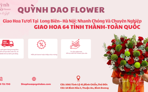 Dịch vụ giao hoa tươi tại quận Long Biên, Hà Nội – Lựa chọn tin cậy cho mọi dịp