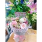 Bó hoa tròn nhỏ tone hồng