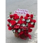 Giỏ hoa đỏ nhung thủ Đức , bình dương 