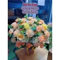 Giỏ hoa sáp cam tang khai trương 