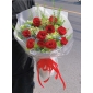 Hoa Tú cầu mix hoa hồng đỏ