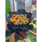Bó hoa hướng dương mix giấy đen Thủ Đức 