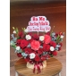 Giỏ hoa mẫu đơn khai trương 