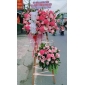 Kệ khai trương hoa Hồng mix lan hồ điệp giả