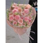 Bó hoa hồng tròn mix