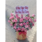 Giỏ hoa hồng sen thủ Đức 