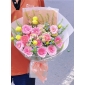Bó hoa hồng mix lam tinh