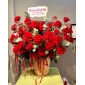 Giỏ hoa đỏ nhung thủ Đức 
