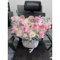 Giỏ hoa Cẩm tú cầu mix hoa hồng 