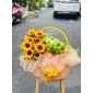 Giỏ trái cây mix hoa hướng dương  thủ Đức 