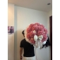 Bó hoa tú cầu hoa lụa