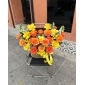 Giỏ hoa vàng cam 