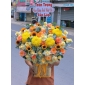 Giỏ hoa màu vàng to đẹp 