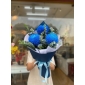 Bó hoa cúc mẫu đơn xanh dương