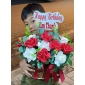 Giỏ hoa sáp nhỏ xinh dĩ an