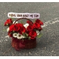 Giỏ hoa đỏ nhỏ xinh thủ Đức 