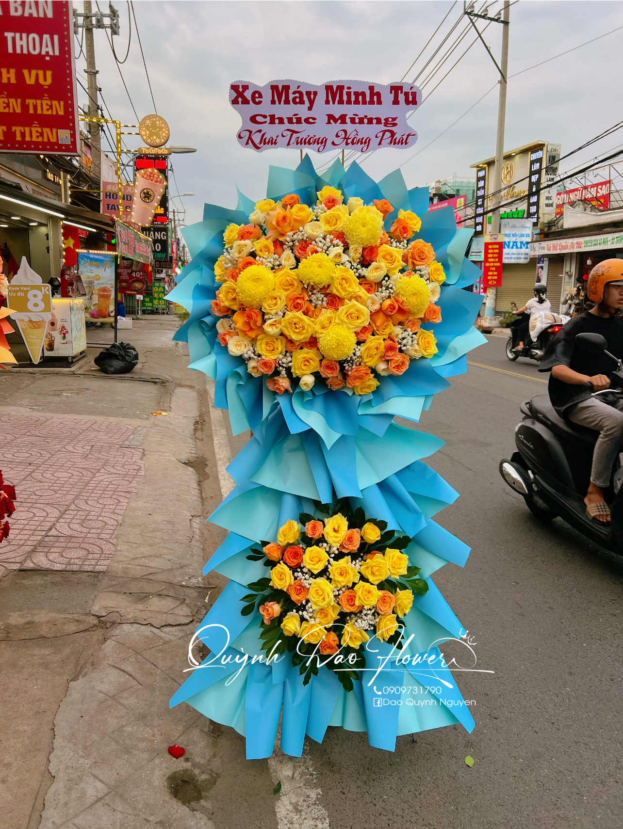 Kệ khai trương, chúc mừng gần Lái Thiêu, Thuận An, Bình Hoà