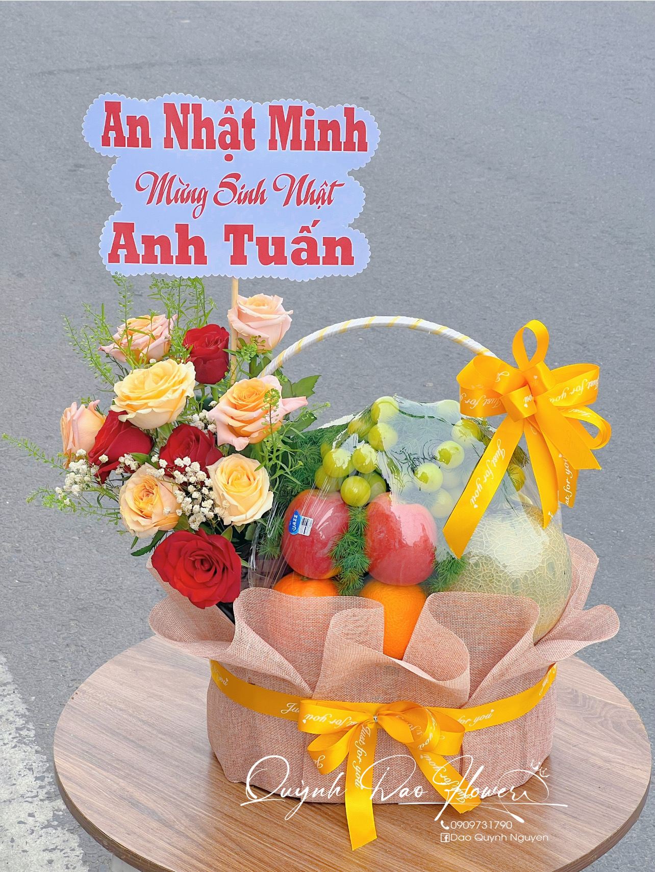 Giỏ trái cây tặng sinh nhật bạn nam