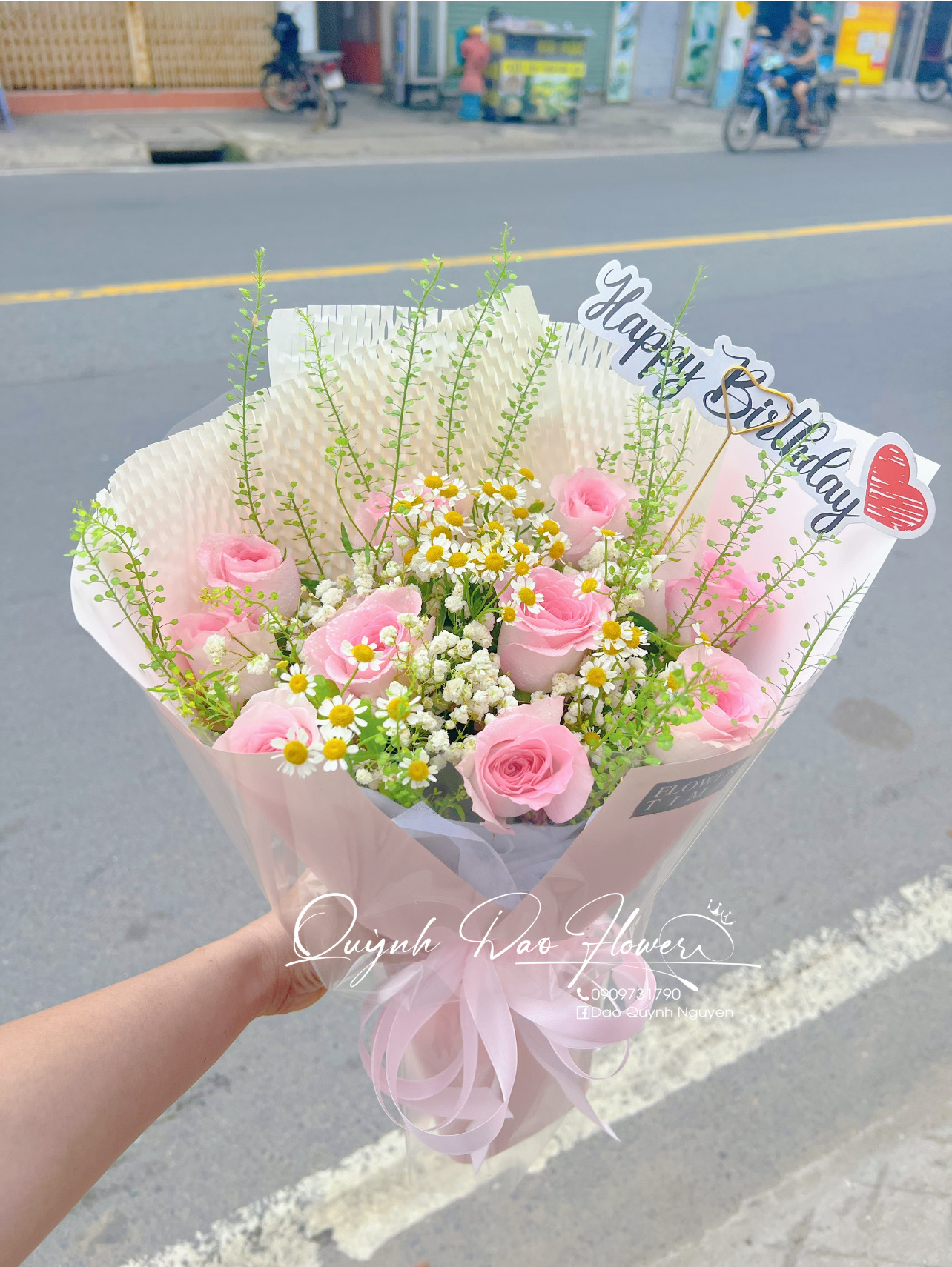 Bó hoa hồng 10 bông