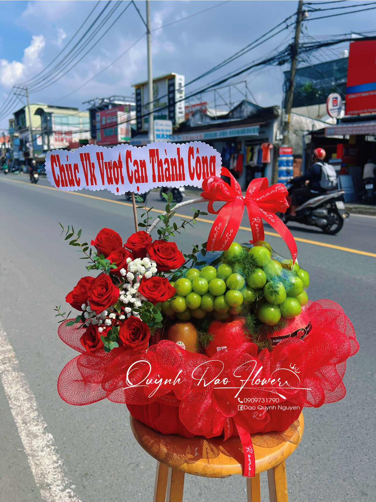 Giỏ trái cây mừng vượt cạn