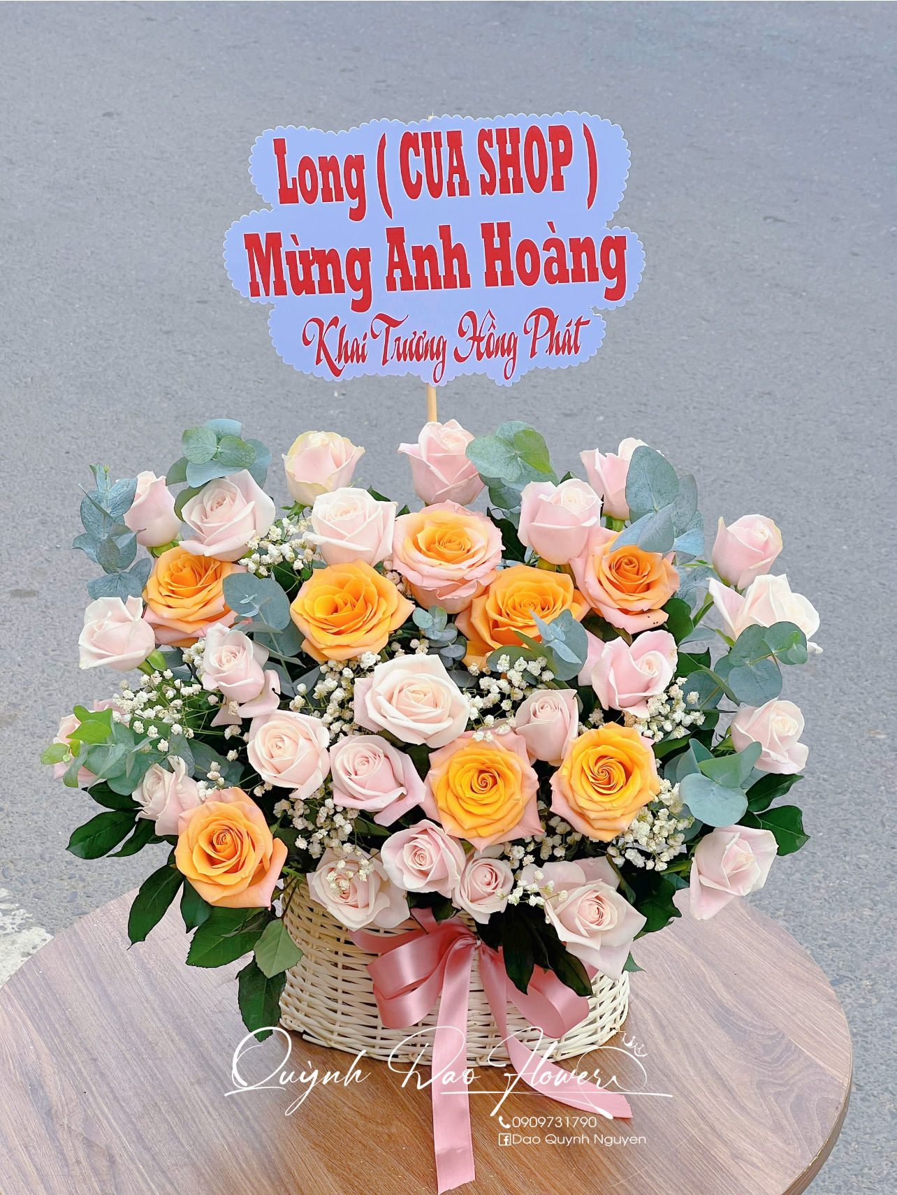 Giỏ hoa xinh tại Sài Gòn 