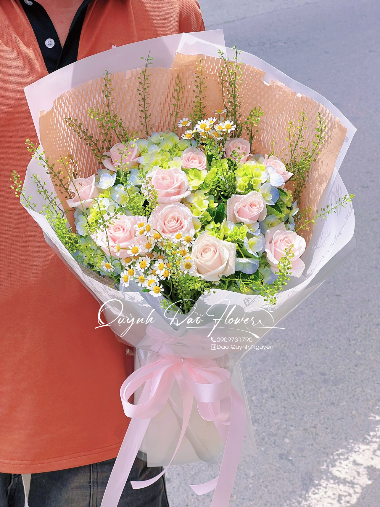 Bó hoa cẩm tú cầu gò vấp 