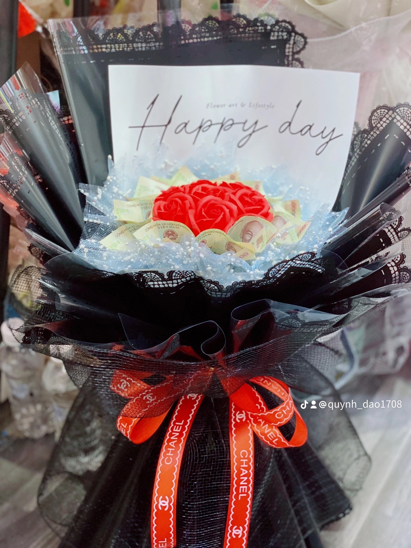Bó hoa tiền 10 k nhỏ xinh tại Thủ Đức